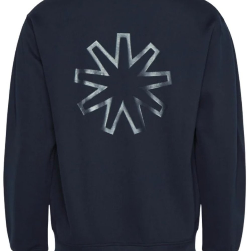 NWT Rains Track Sweatshirt Size XS Sun Logomark On Back